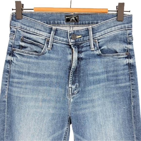 MOTHER The Mid Rise Dazzler Ankle Fray Denim Jeans in We The Animals | Sz 27 - Picture 7 of 14